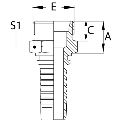 Фитинг DN 16 DKO-L (Ш) 26x1.5 18