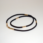 Гайтан с золотыми наконечниками + 4 вставки