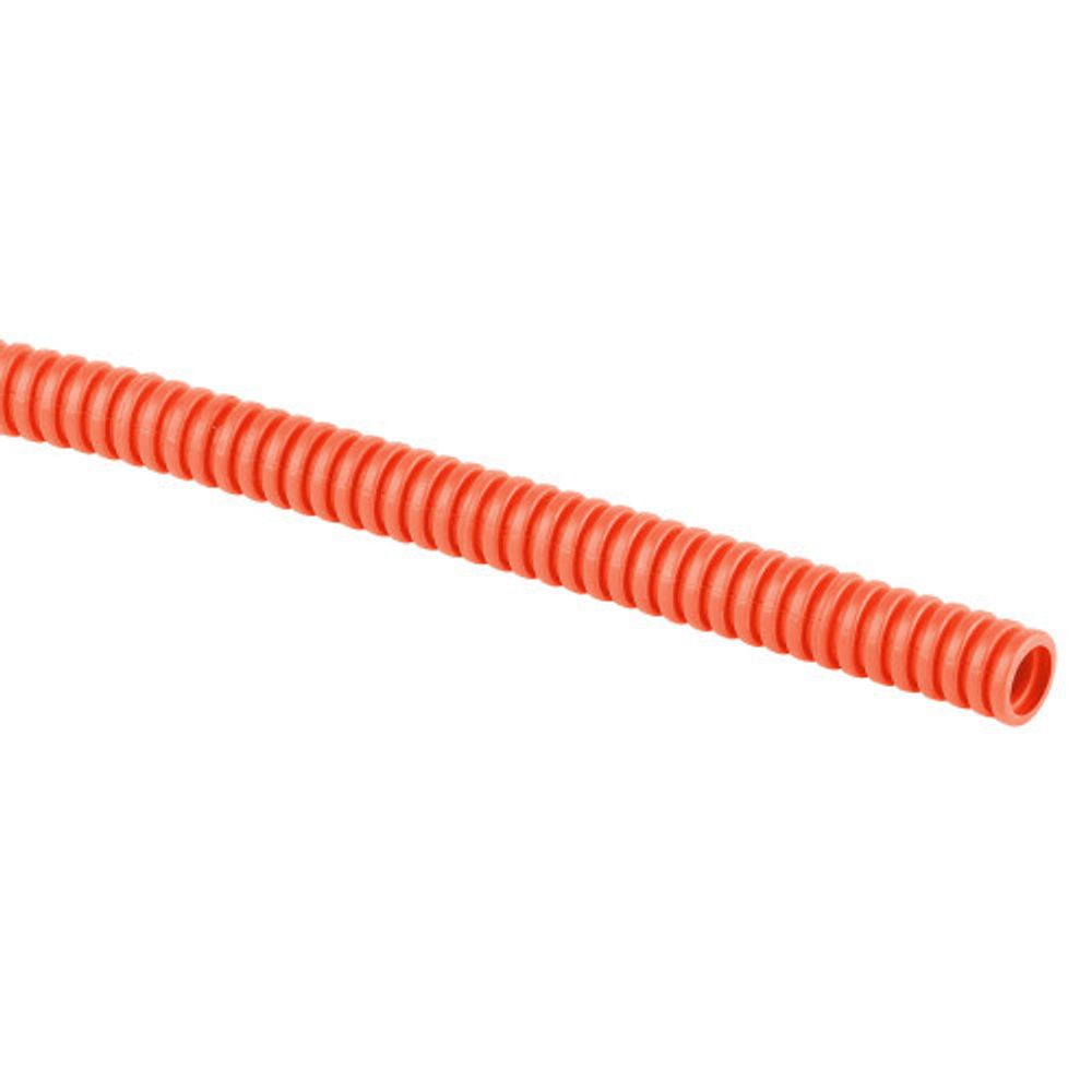 Труба гофрированная ПНД ЭРА GOFR-25-75-HD-OR легкая оранжевая d 25мм с зондом 75м | Трубы гладкие и гофрированные
