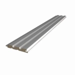 Стеновая реечная панель Альберо, Винил Платина, 120*16*2750 мм