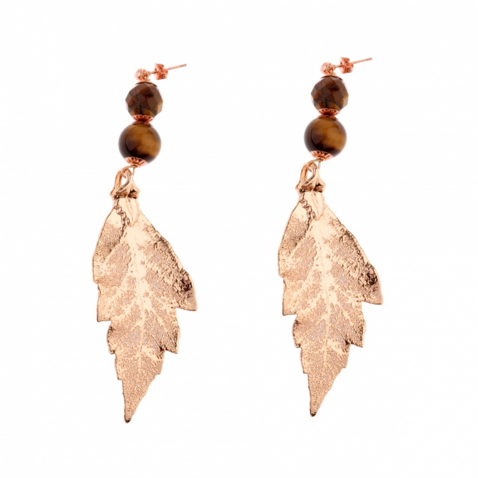 Серьги Ester Bijoux Лист OR1256-RG BR