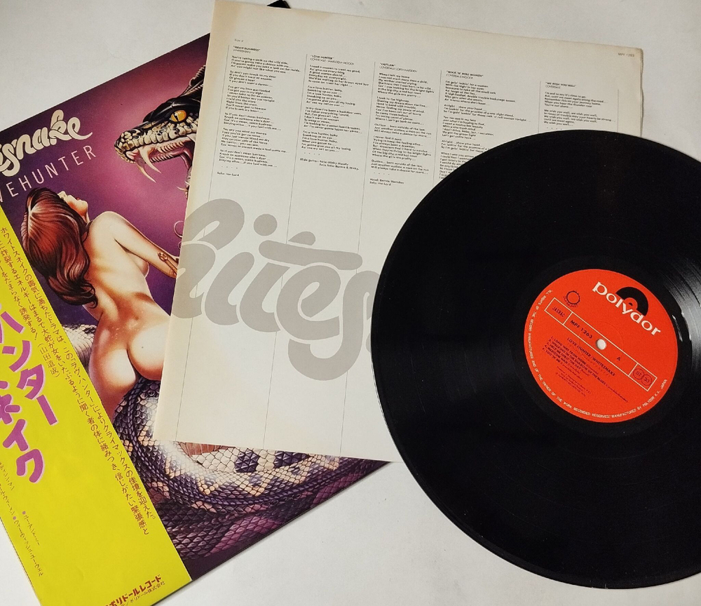 Винтажная виниловая пластинка LP Whitesnake Lovehunter (Japan 1979) (Obi Copy)