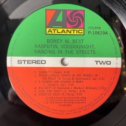 Винтажная виниловая пластинка LP Boney M. Best Rasputin, Voodoonight, Dancing In The Streets (Super Special Album) (Japan 1979, Obi, Буклет)