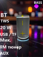 Беспроводная колонка TG-429 PRO 20W.TF.FM.BT.TWS LED Flashing