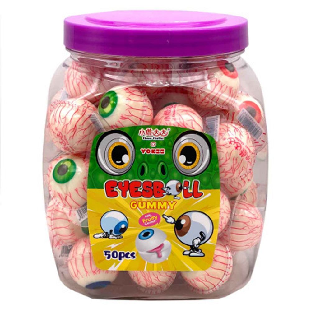 Жевательный мармелад Deer DaDa Fun EyeBalls - глаза с жидкой начинкой, 18 г
