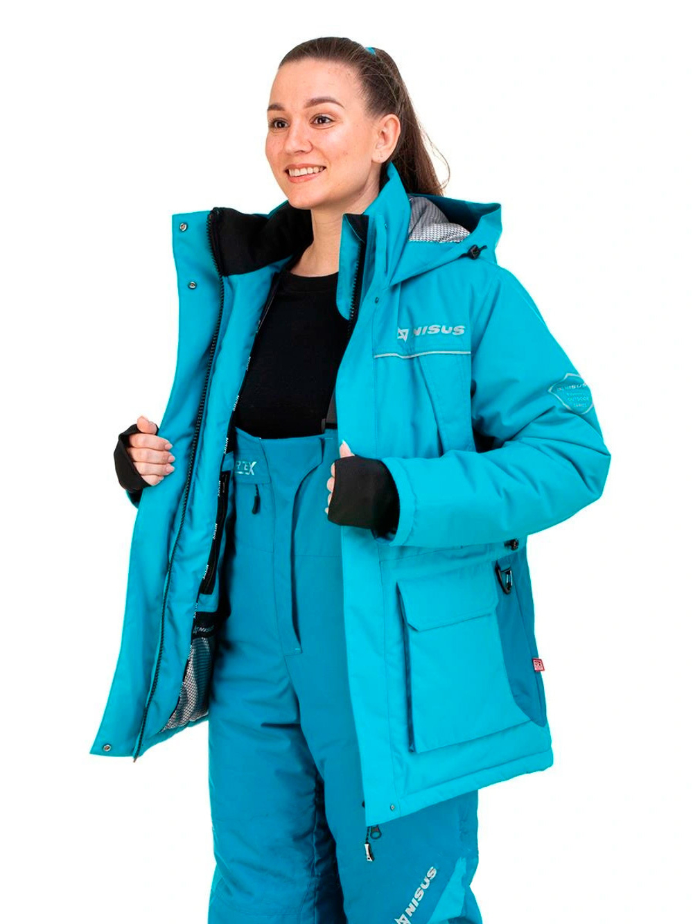 Костюм зимний Nisus MIRA 15/15 К, фуксия/серый, Шелтер до -40С, размер XL (T-M-XL-50-170-F)