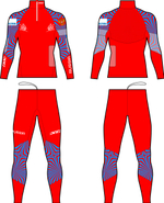 Гоночный комбинезон KV+ LAHTI blue\red 21V118.RUS