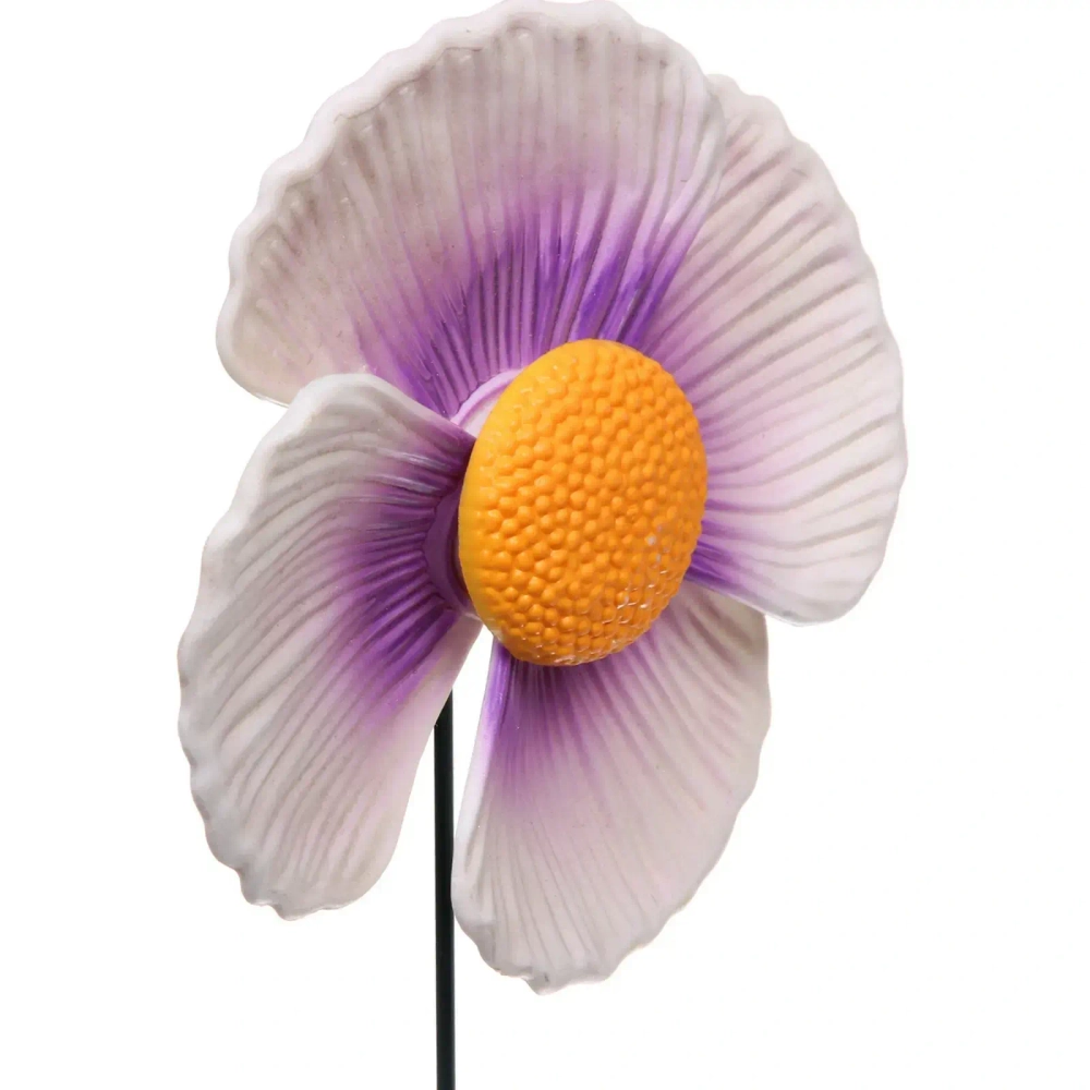 Фигура на спице «Летний цветок» 60 см (фигура 12 см) для отпугивания птиц, микс