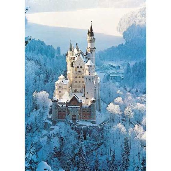 Puzzle Neuschwanstein Castle in Winter 1500p