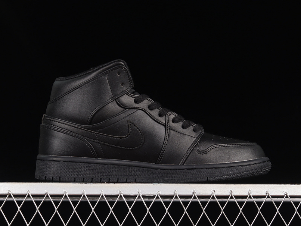 Jordan 1 Mid Triple Black