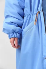 Парка Choompu оверсайз голубая