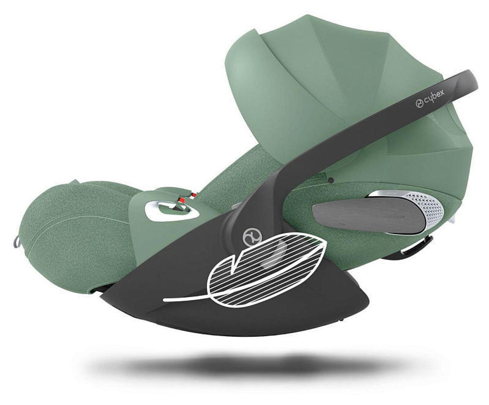Коляска 3 в 1 Cybex Priam IV Matt Black complete и автокресло Cloud T i-Size Leaf Green Plus Sepia Black