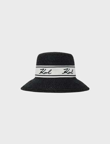 Шляпа KARL LAGERFELD K/Signature Raffia Hat