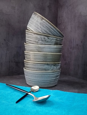 Салатник 5,5" 140 мм 600 мл, серый «Corone Urbano»