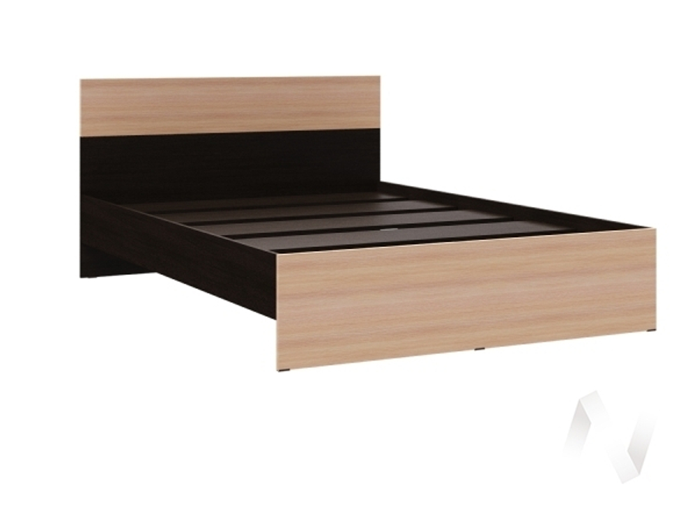 Кровать Юнона 1;4м (венге/дуб молочный)