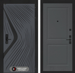 Входная дверь Лабиринт LEOLAB - 11 Графит софт