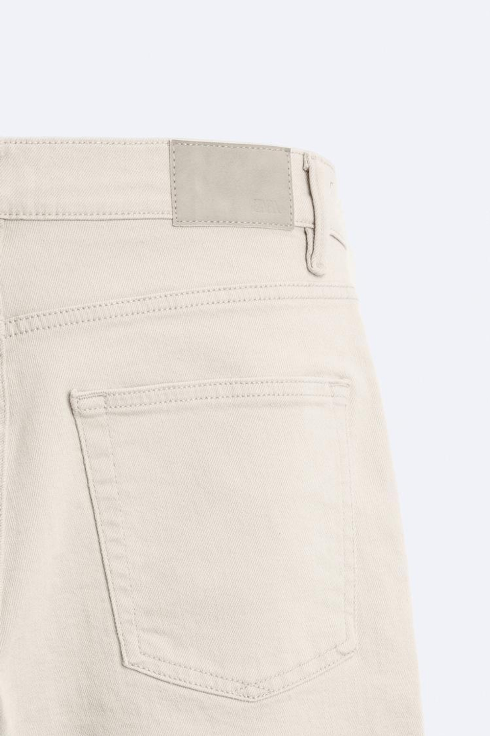 ZARA ДЖИНСЫ SLIM FIT, БЕЖЕВЫЙ