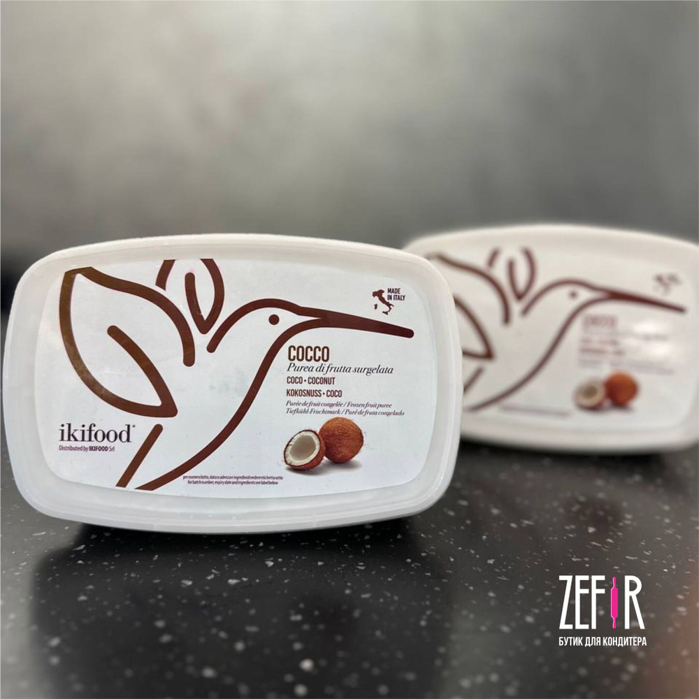 Фруктовое пюре Кокос без сахара, Ikifood, Италия, 1 кг