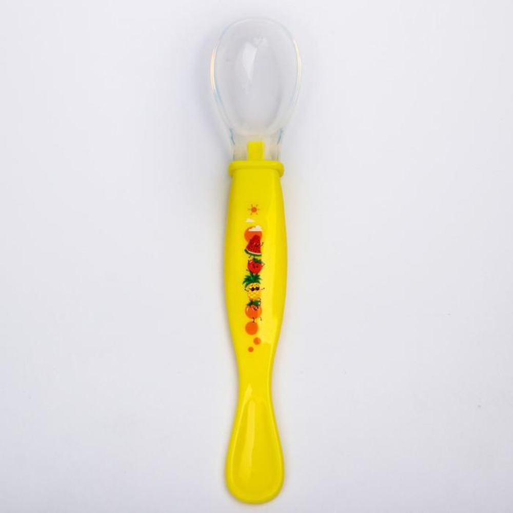 5060429 Ложка силиконовая детская "Фруктовая тусовка"