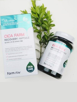 FarmStay Ампульная сыворотка для лица с центеллой азиатской Cica Farm Recovery Ampoule