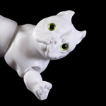 Подвижный американский бульдог, игрушка антистресс, белый