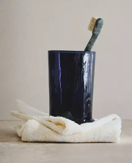 ZARA HOME СТАКАН ДЛЯ ЗУБНЫХ ЩЕТОК, СИНИЙ