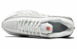 Кроссовки Nike Shox R4 "White And Metallic Silver" (Женская размерная сетка)