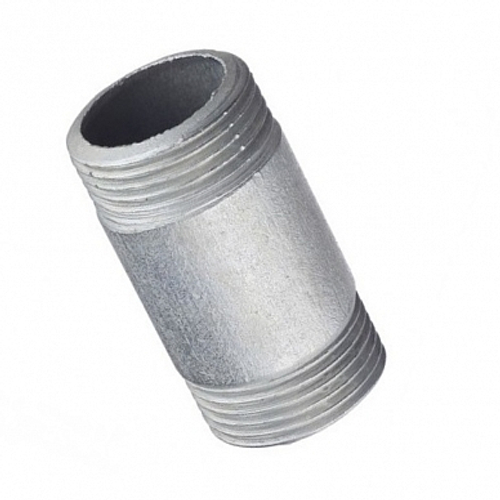 Бочонок стальной оцинкованный Ду 15 L=55мм из труб по ГОСТ 3262-75