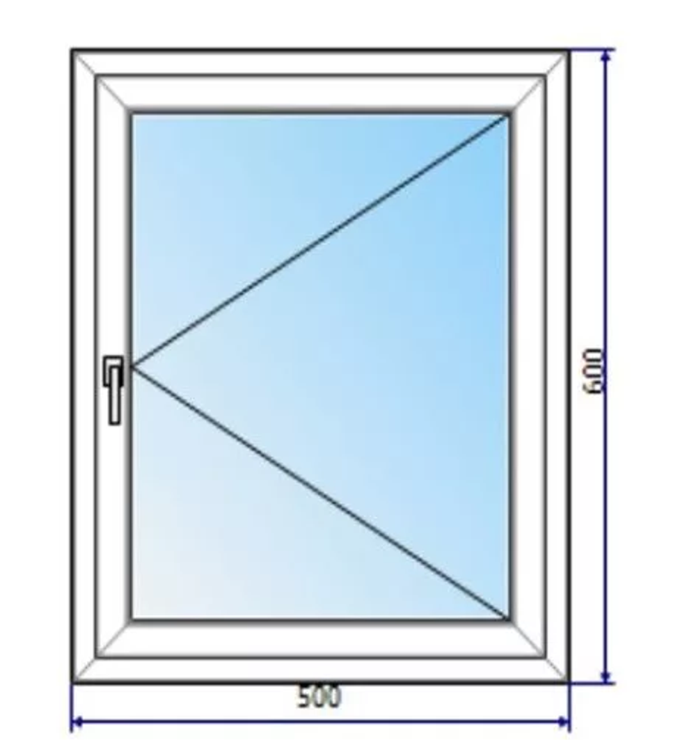 Окно одностворчатое