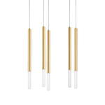 L5T747133 Люстра TUBO LED 25W 1250LM 360G ЗОЛОТО 3000K (574723+747133 (5шт)