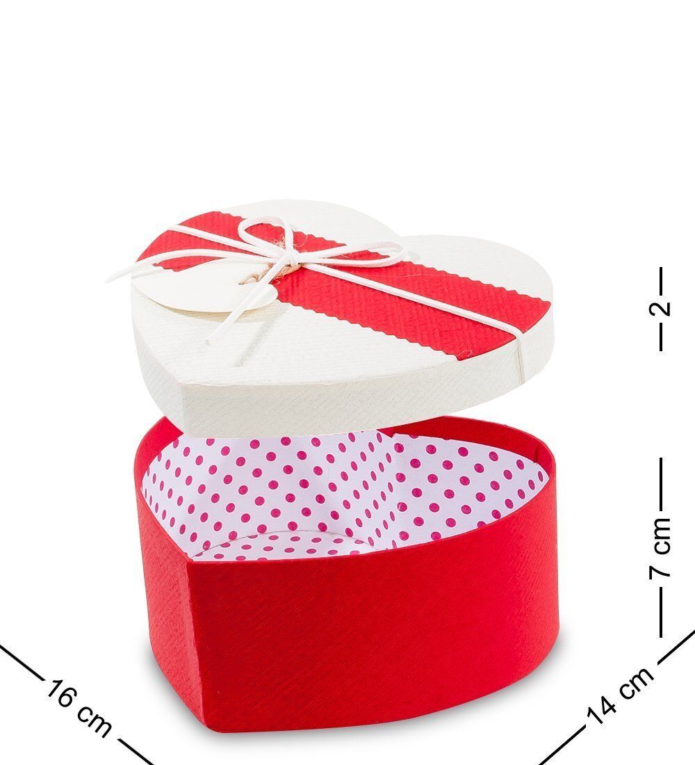 WF-47-B Набор коробок из 3шт «Сердце» цв.красн./бел.