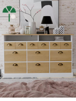 Комод деревянный Тэа с полкой из сосны, 9 ящиков