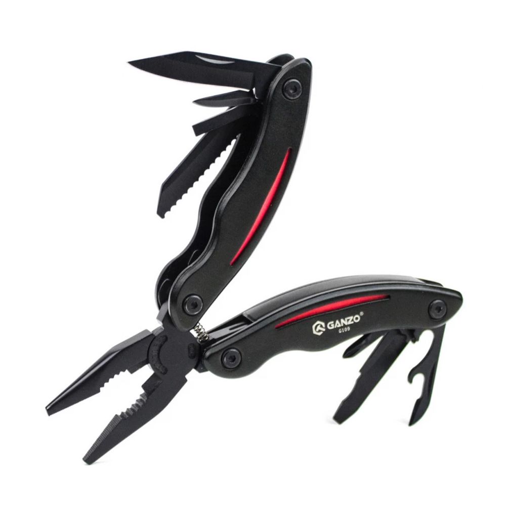 Мультитул &quot;Ganzo&quot;, 110х50х20 мм, 10 предметов, цв. чёрный