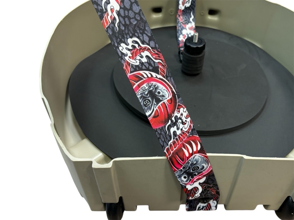 DARUMA | Кейс ЗЕЛЕНЫЙ для барабанных тарелок до 22" на колесах и с выдвижной ручкой DGCASE DARUMA 22-01А