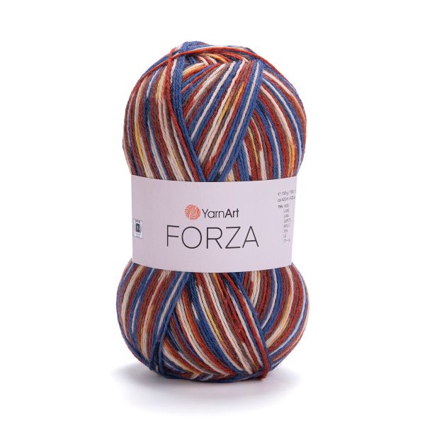 Пряжа YarnArt (ЯрнАрт) Forza / уп.5 мот. по 100 г, 420 м, 2515 секционный