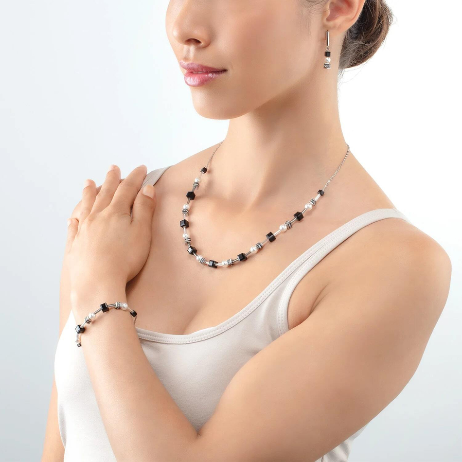 Серьги Coeur de Lion Black-Silver 4085/21-1317