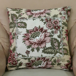 Декоративный гобеленовый чехол для интерьерной подушки Георгины 47*47