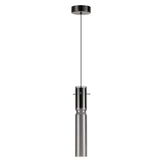 5058/5L PENDANT ODL24 385 черный/дымчатый/металл/стекло Подвес LED 5W 3000K SCROW