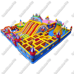 Большая площадка с высокой горкой "Дино-городок" 20*15*6.5 м