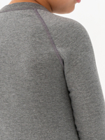 Футболка детская термо унисекс серый меланж