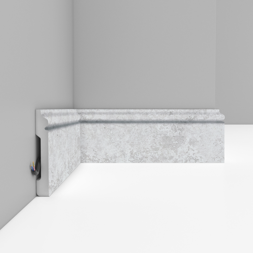 Плинтус напольный Decomaster D005-1619 79х13х2400мм