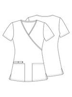 Топ медицинский женский Cherokee CK614, котики-собачки, M (Футболка рабочая)