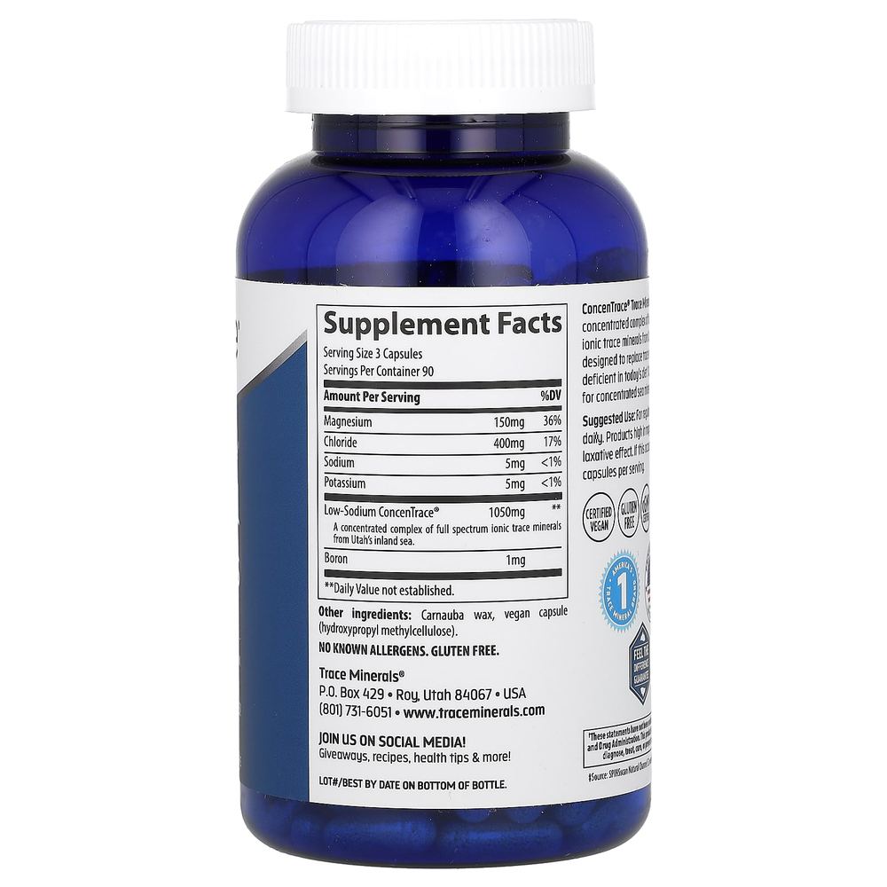 Trace, ConcenTrace, капсулы с микроэлементами, 270 капсул