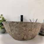 Каменная раковина из речного камня RS-63434 (49*45*16) 0123