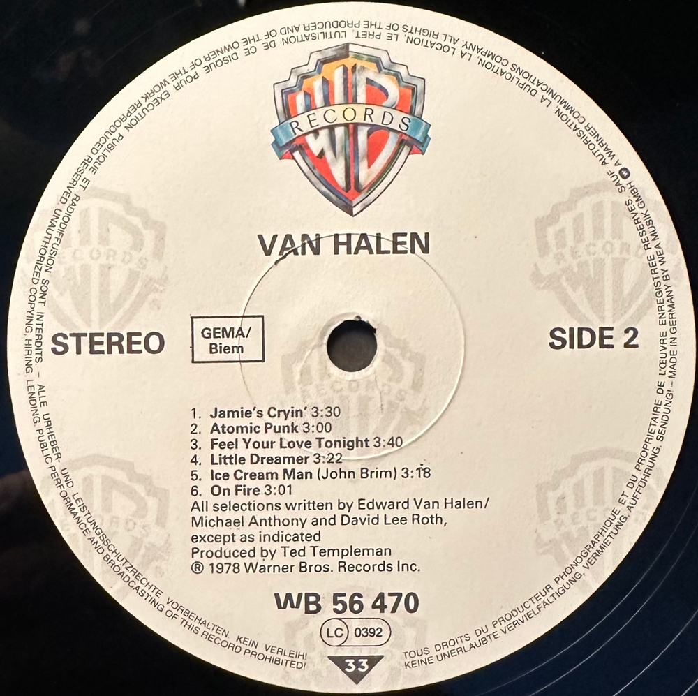 Van Halen - Van Halen ((Германия)
