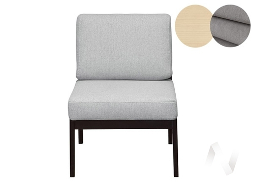 Кресло массив мягкое (1 кат.) (бесцветный лак/ULTRA DOVE)