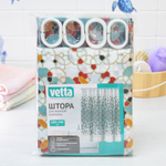 Штора для ванной 180*200см с утяжелителем, полиэстер "Франко"