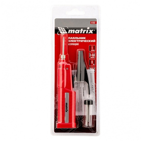 Паяльник беспроводной 4.5 В, 8 Вт, 350°С, припой 10 г, работа от элементов питания 3хАА Matrix 91352