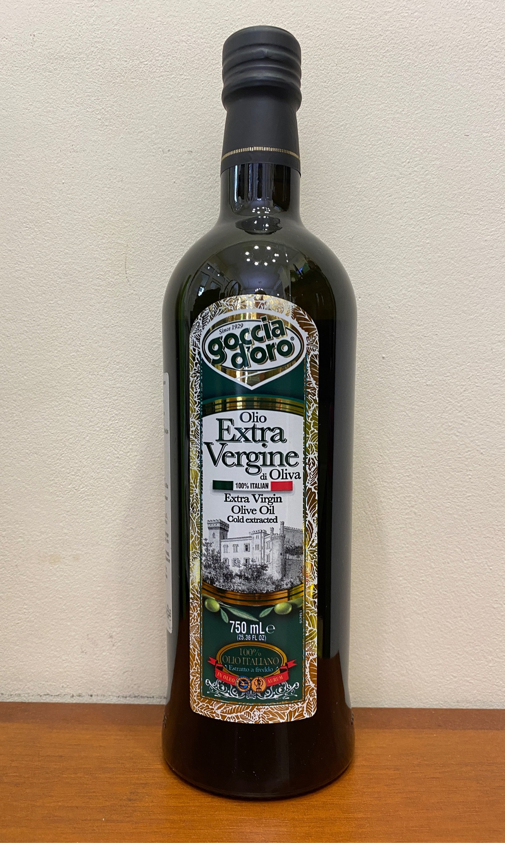 Оливковое масло Goccia D'oro 100% ITALIANO 750мл Италия