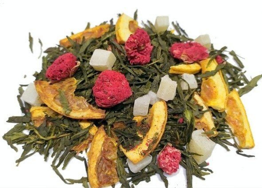 7790D Чай зеленый ароматизированный ЭЛИТНАЯ коллекция "Яркие тропики"